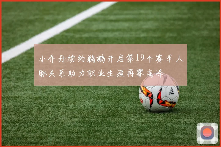 小乔丹续约鹈鹕开启第19个赛季人脉关系助力职业生涯再攀高峰